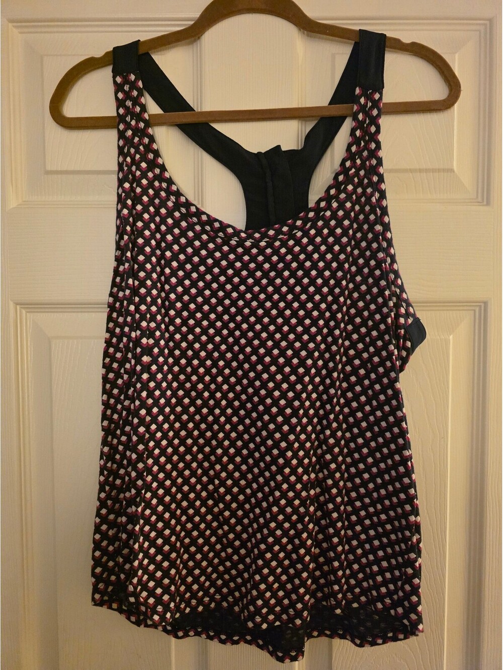 EUC Banana Republic Women's Patterned Tank Top with Back Zipper, Size Large